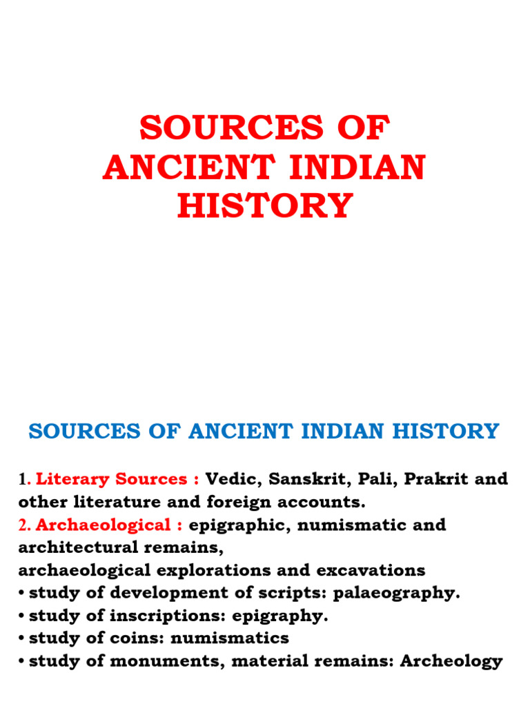 025963d9b1df1-Sources of Ancient Indian History | PDF | Vedas | Sutra