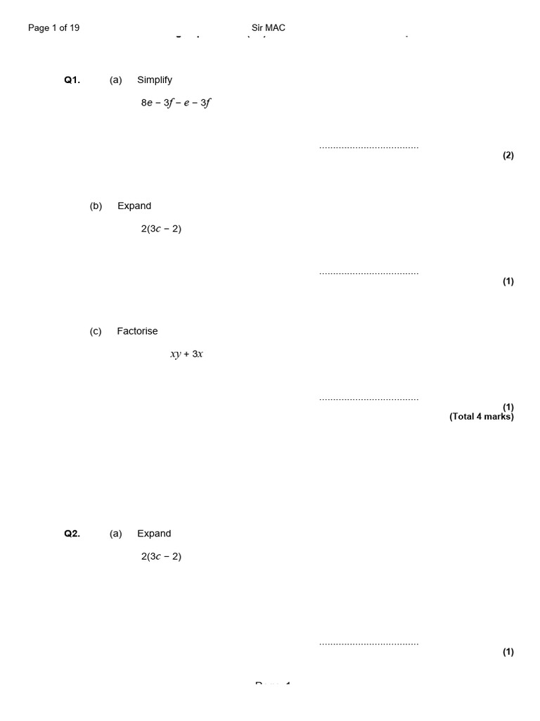 Simplifying 6np Over 18p | PDF | Algebra | Mathematics