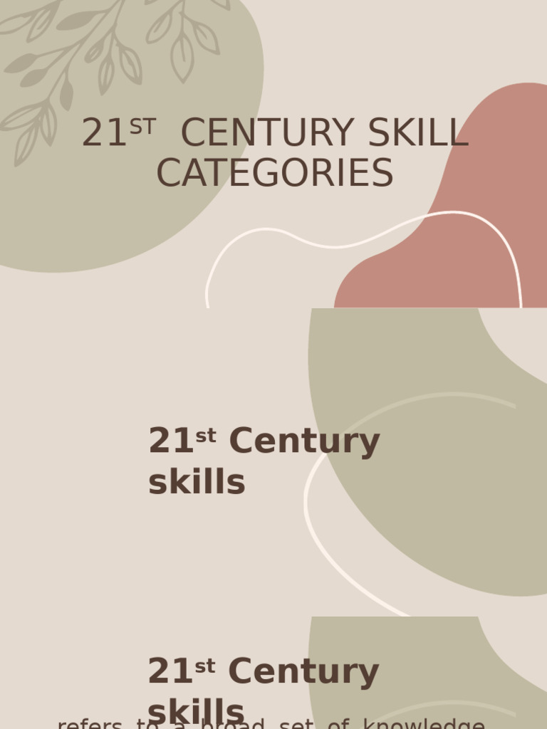 21st Century Skills Overview | PDF | Educational Assessment | Critical ...