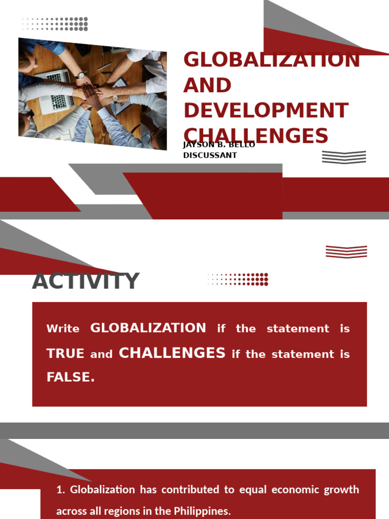 Globalization Challenges in the Philippines | PDF | Globalization ...