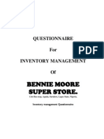 Inventory Management Questionnaire