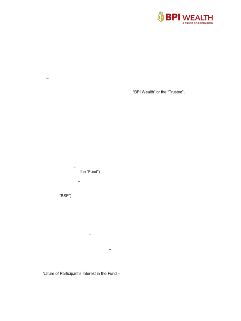 BPI Philippine Infrastructure Equity Fund | PDF | Financial Risk ...