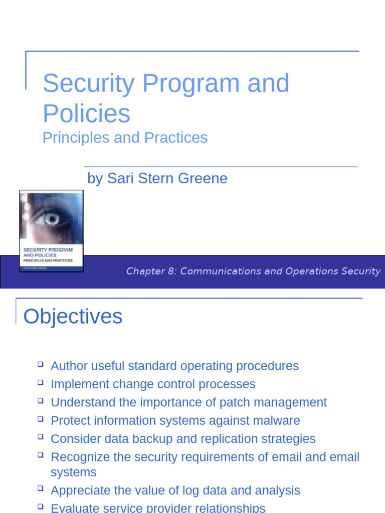 Communications and Operations Security Guide | PDF | Malware | Email Spam
