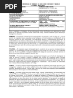 Acta de Terminacion de Contrato Por Mutuo Acuerdo