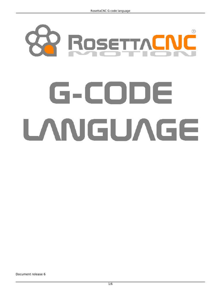 RosettaCNC G-code Language Guide | PDF | Cartesian Coordinate System ...