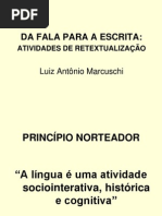 Aula 13-3-Marcuschi - Da Fala Para a Escrita-ppt Aluno