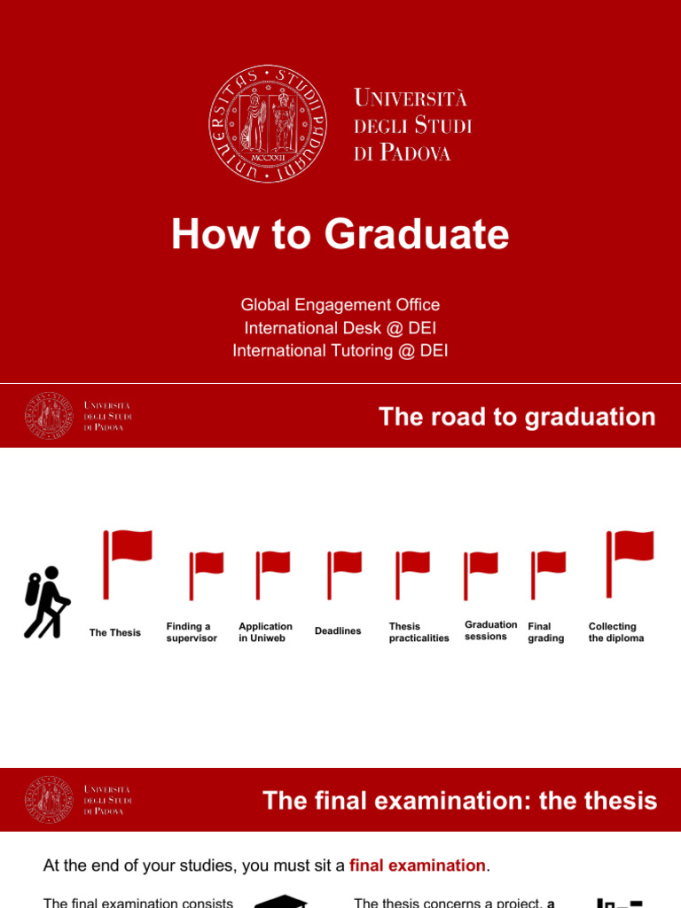Graduation Process at UniPD | PDF | Thesis
