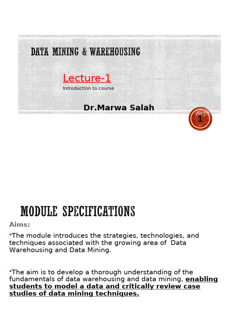 Data Warehousing and Mining Overview | PDF | Data Warehouse | Databases