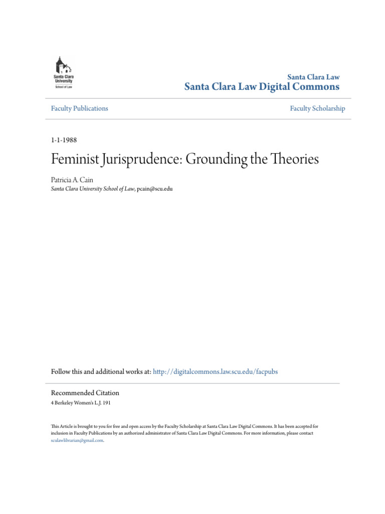 Feminist Jurisprudence and Lesbian Experience | PDF | Gender Studies ...