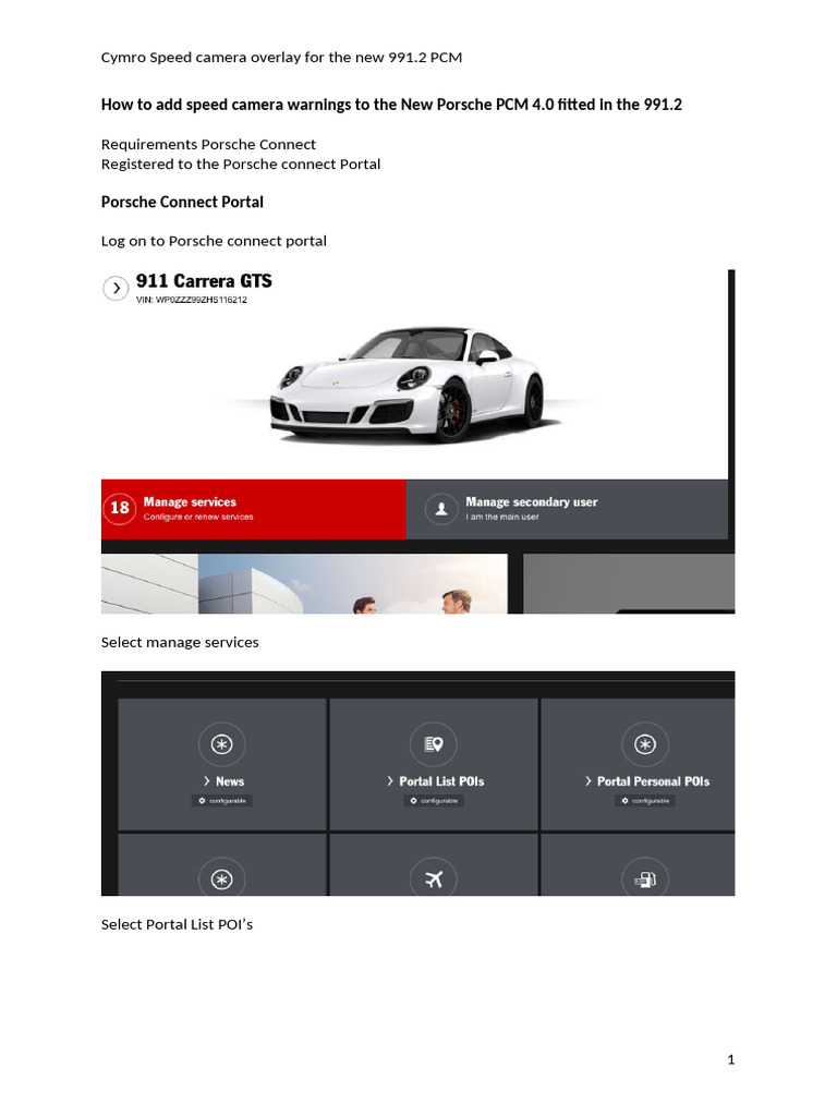 Install Speed Camera Alerts on Porsche PCM | PDF | Software | Computing