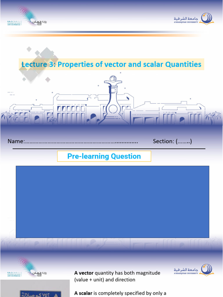 Vector and Scalar Quantities in Physics | PDF | Euclidean Vector | Geometry