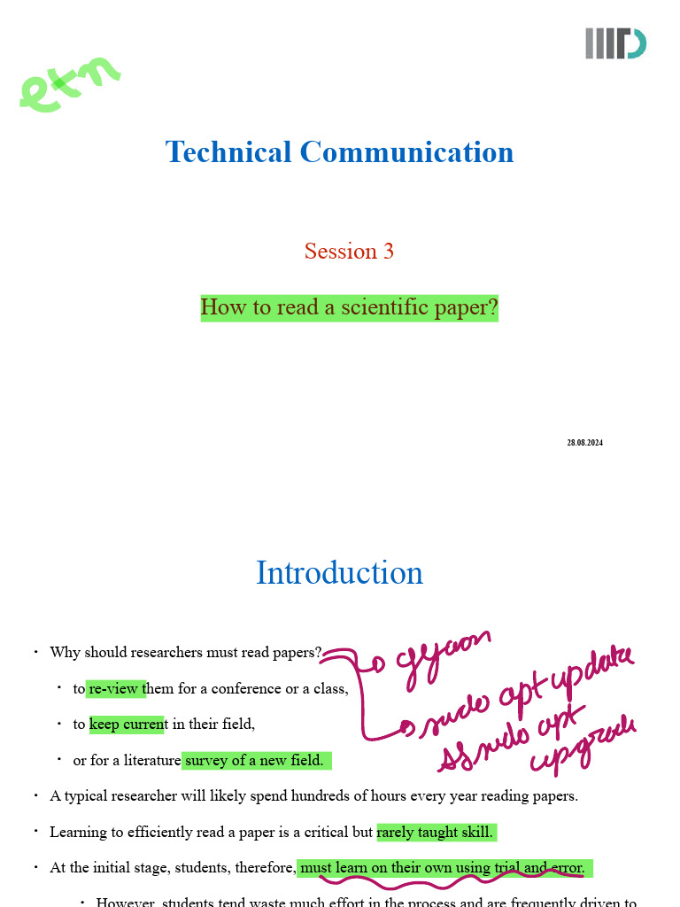 Mastering Scientific Paper Reading Techniques | PDF | Methodology ...