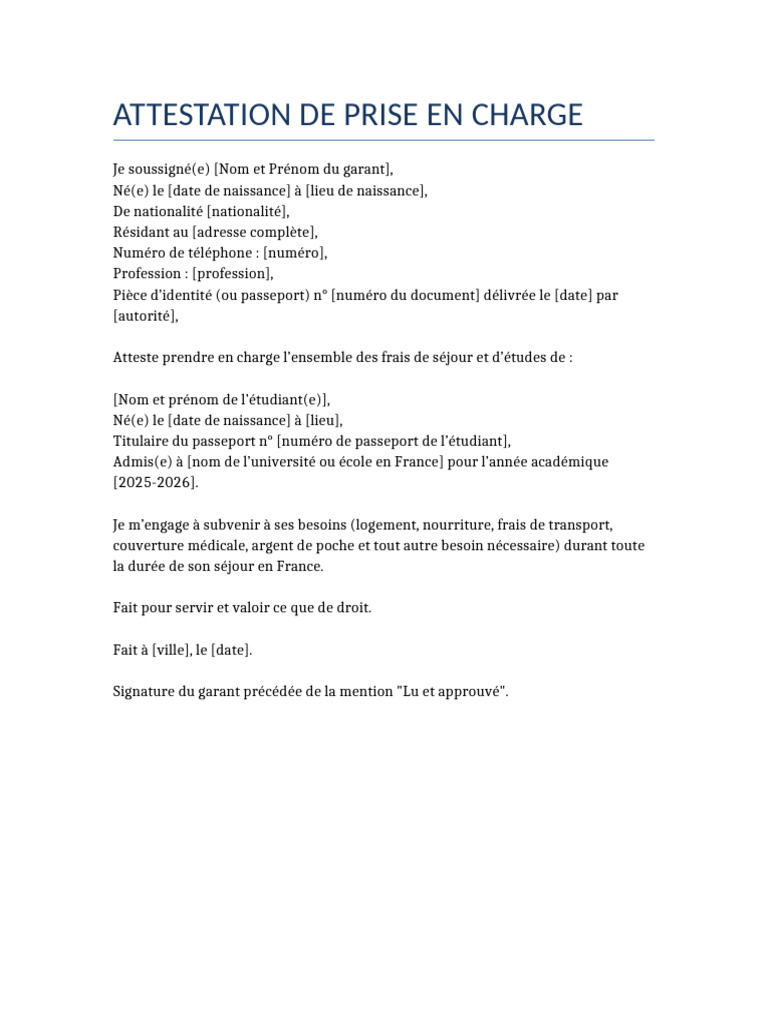 attestation-de-prise-en-charge-tudiant-pdf