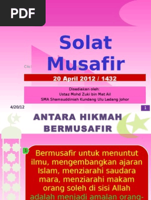 Solat Musafir Pdf