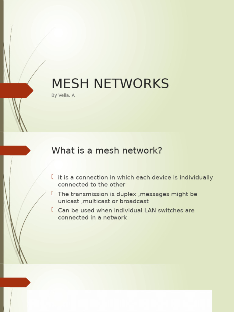 Mesh Networks | PDF