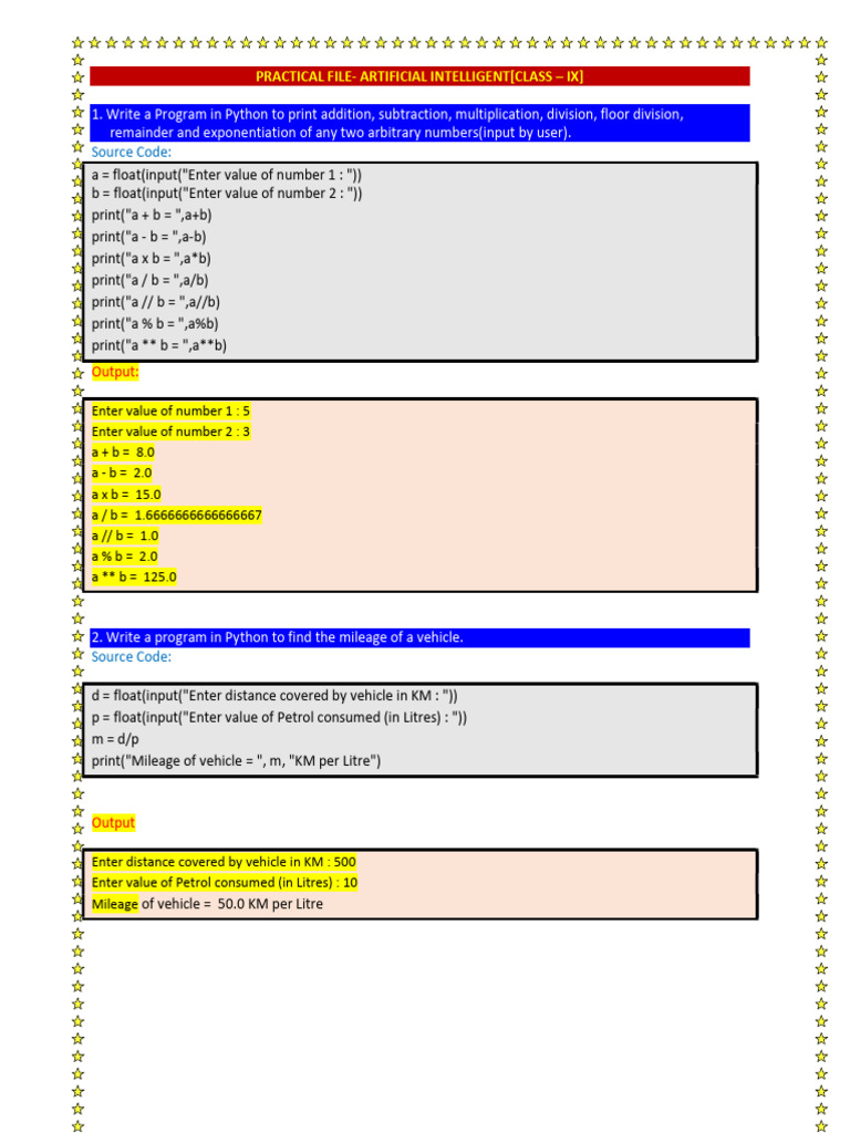 Python Programs for Class IX Students | PDF | Area | Fahrenheit
