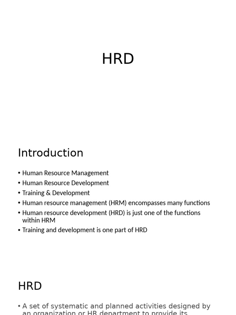 HRD and Career Managment | PDF | Human Resource Management | Human ...