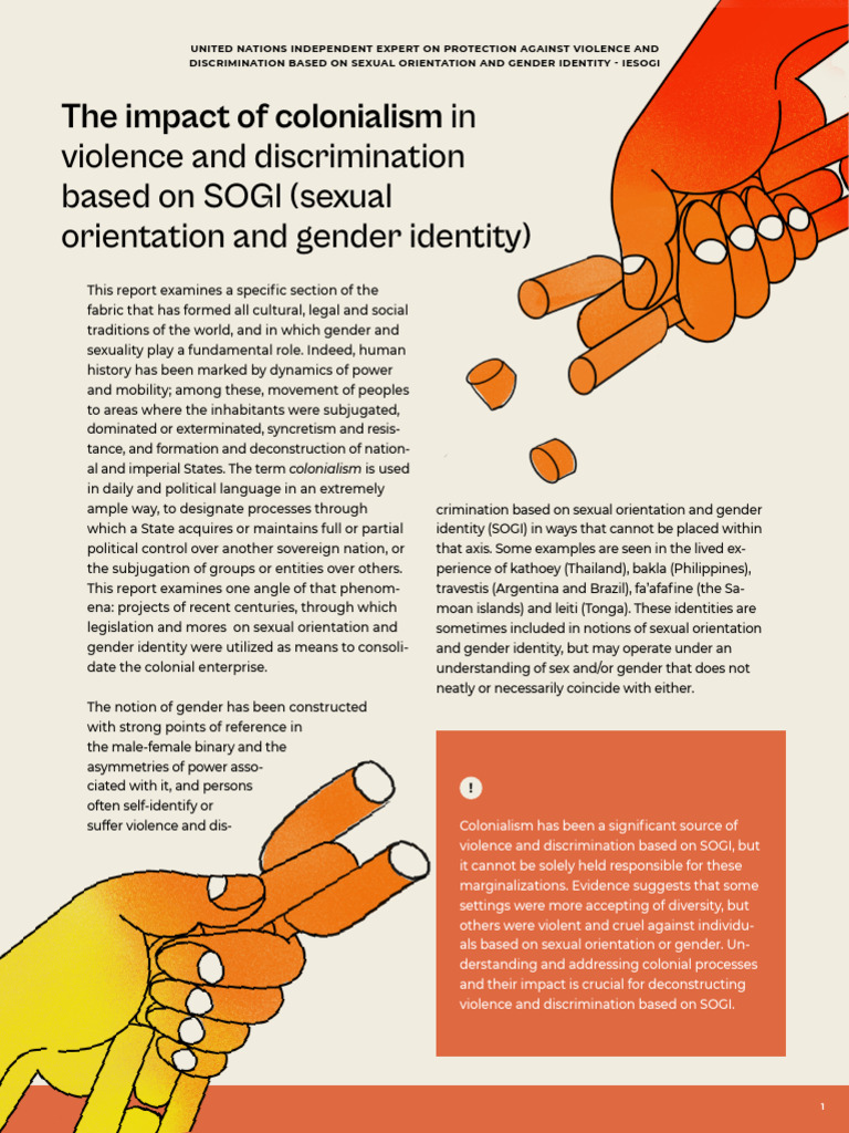 Colonialism's Impact on SOGI Rights | PDF | Gender | Gender Studies