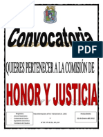 Convocatoria Honor y Justicia