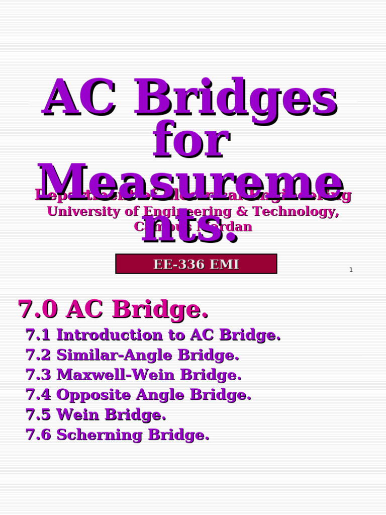 Similar-Angle Bridge for Impedance Measurement | PDF | Electrical ...