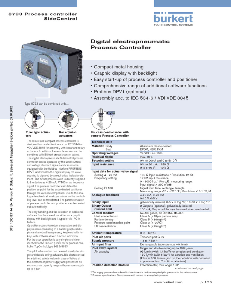 DS8793 Standard EU En | PDF | Actuator | Electrical Engineering