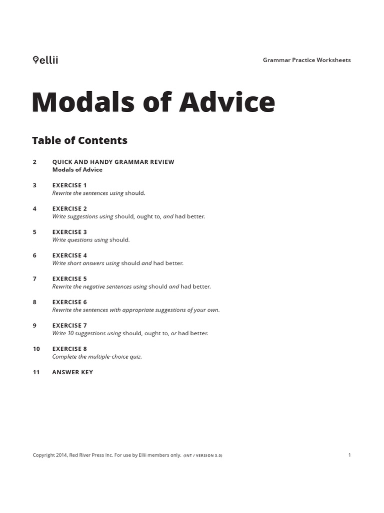 Modal Verbs 4 | PDF | Grammar | Linguistics