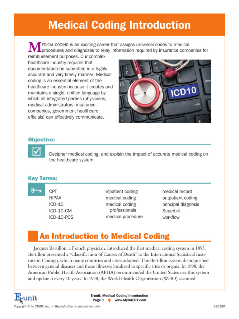 Introduction to Medical Coding Basics | PDF | Medical Diagnosis | Patient