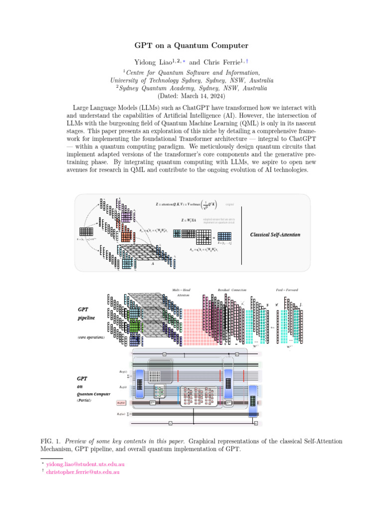 GPT On A Quantum Computer | PDF | Artificial Intelligence ...