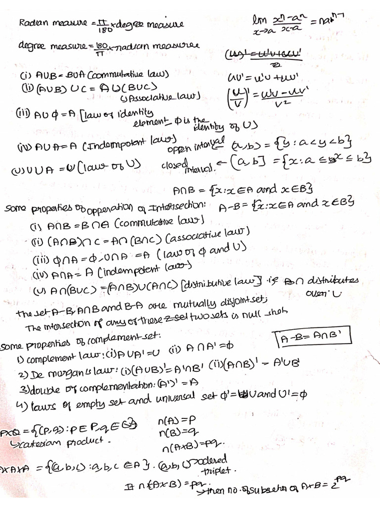 Maths Class 11 2 | PDF
