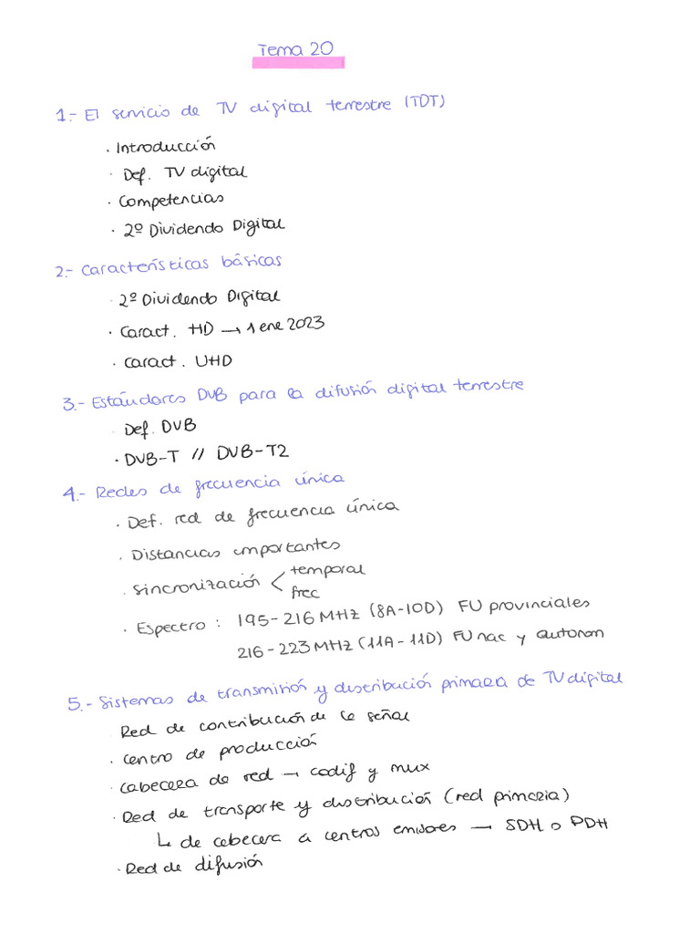 Resumen Especifico Tema 20 | PDF