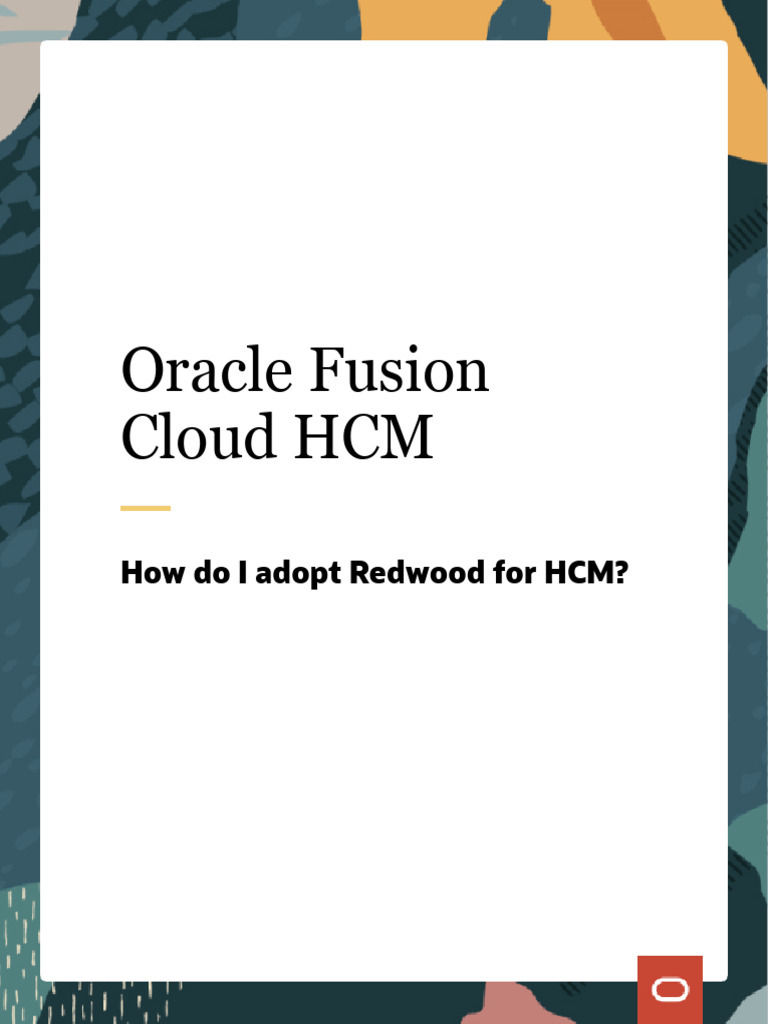 Adopting Redwood in Oracle HCM | PDF | Oracle Corporation | Cloud Computing