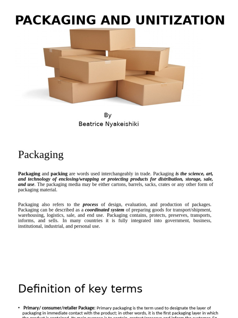 Packaging and Unitization | PDF | Cargo | Glasses