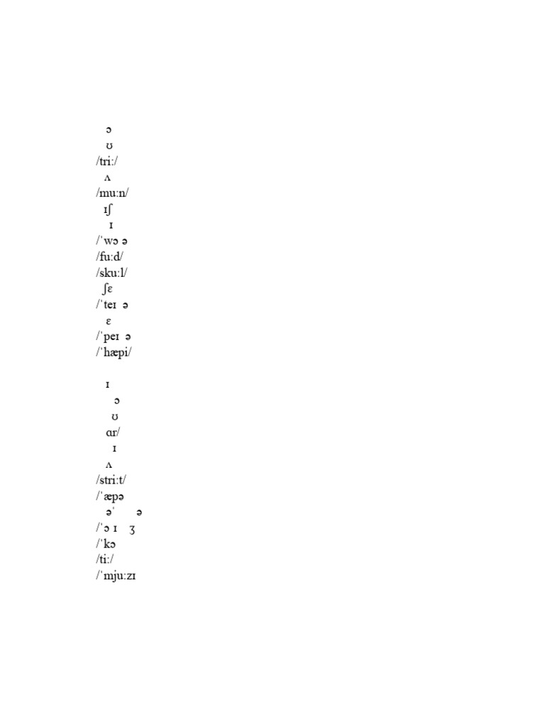IPA to English Word Transcription Guide | PDF
