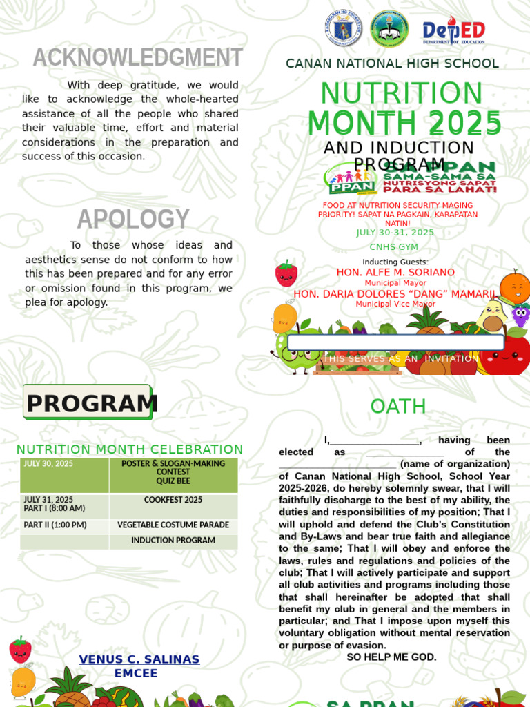 Nutrition Month Celebration 2025 | PDF