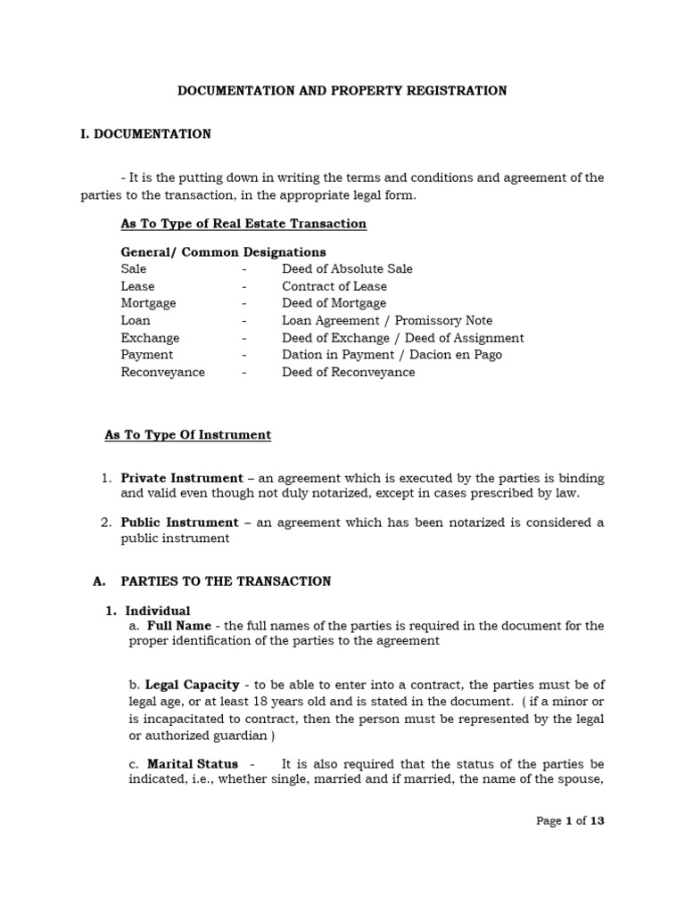 Real Estate Documentation Guide | PDF | Notary Public | Title (Property)