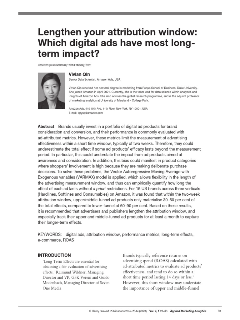 Lengthen Your Attribution Window - Which Digital Ads Have The Most Long ...