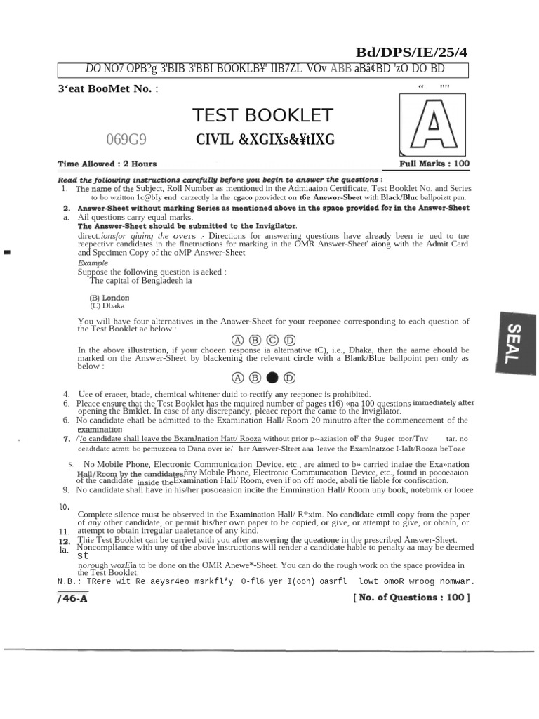 Civil Engineering - JE - Civil - PWD - 05 - 2025 | PDF | Porosity ...