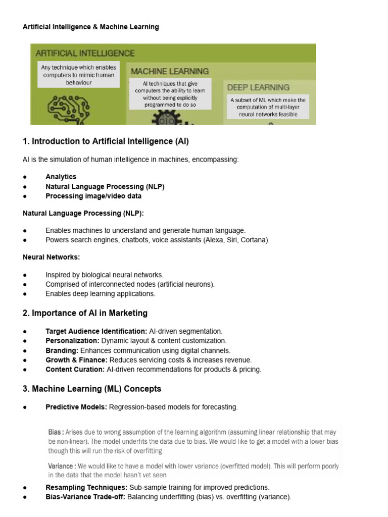 AI & Machine Learning in Marketing Insights | PDF | Machine Learning ...