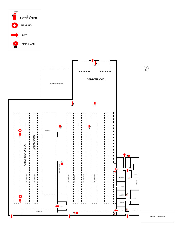 Production Line Layout and Safety Areas | PDF | Ships | Shipping