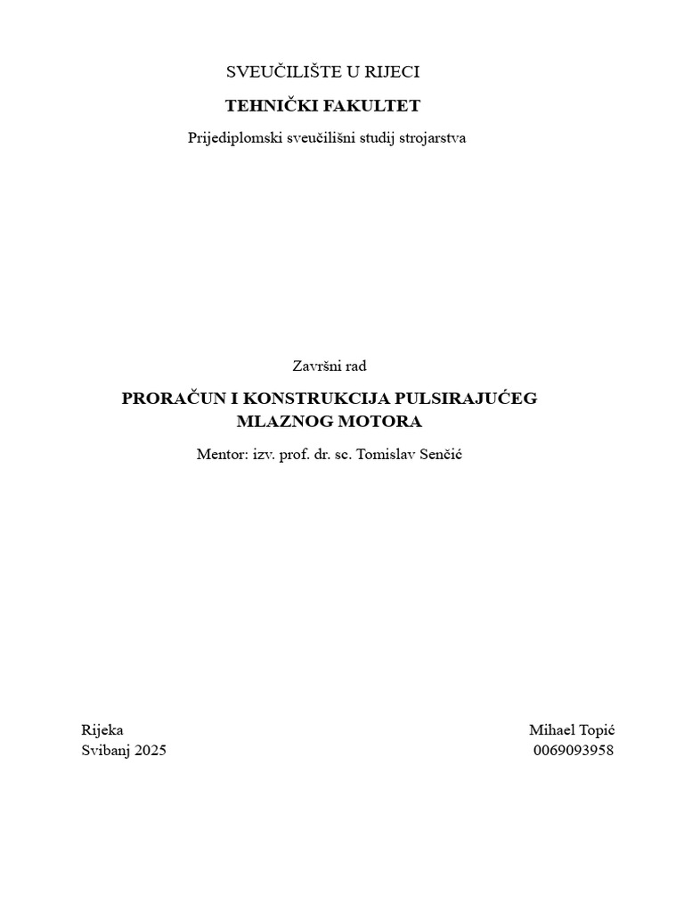 Pulse Jet Engines | PDF