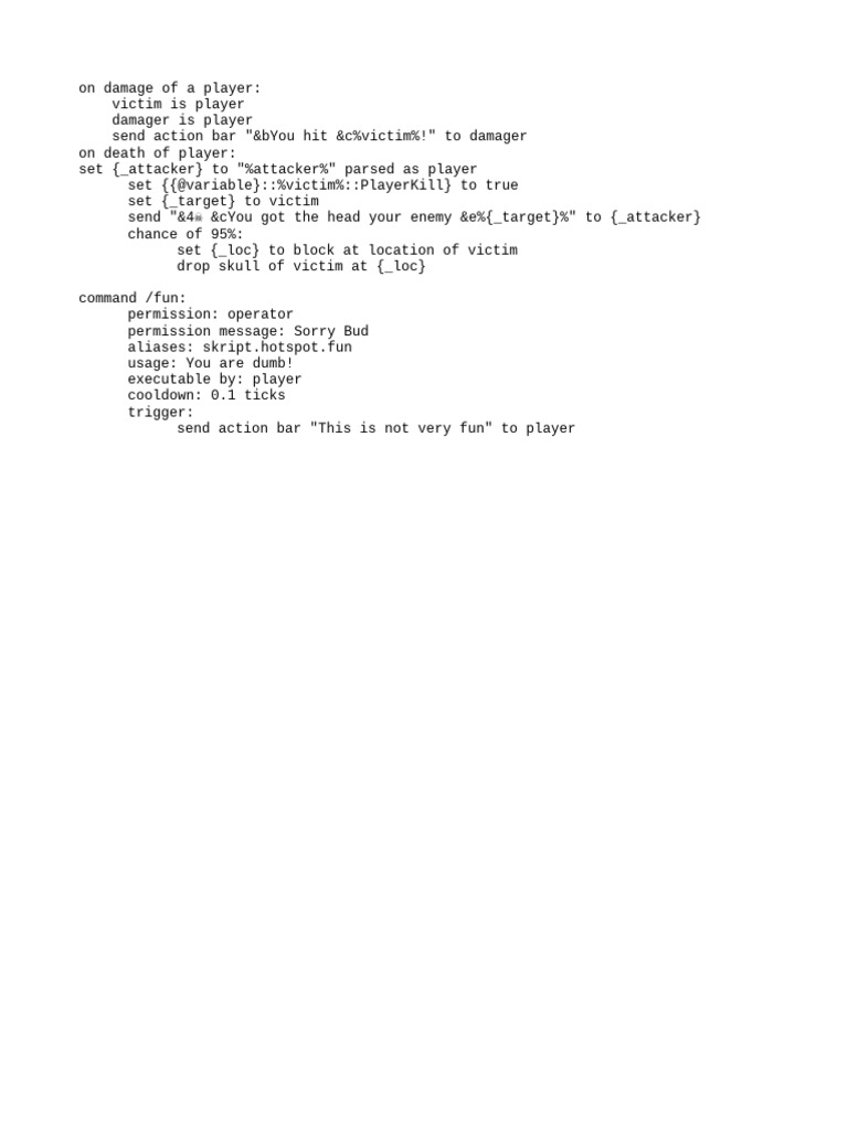 Player Damage and Death Mechanics Script | PDF