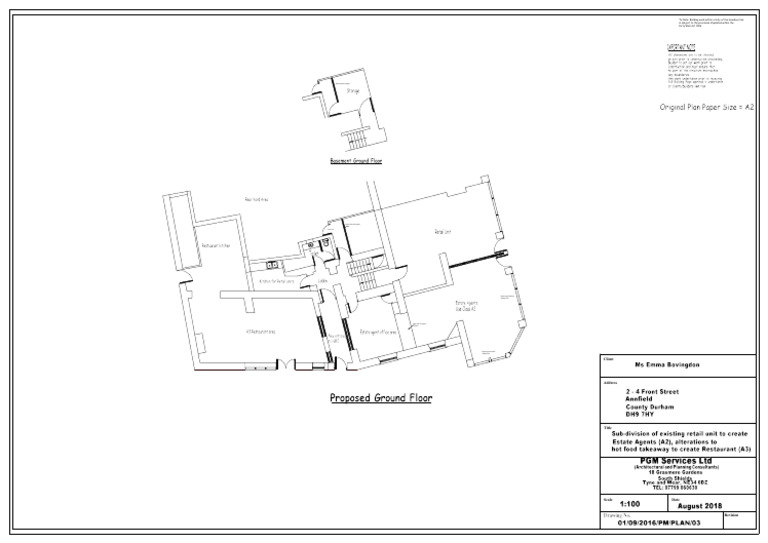 1 - 4 New Front Street - Annfield Proposed Ground Floor | PDF