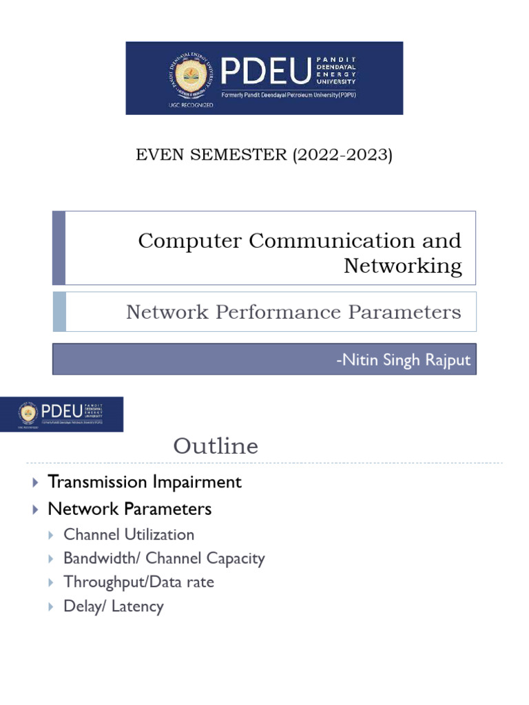 Network Performance Parameters Overview | PDF | Signal To Noise Ratio ...