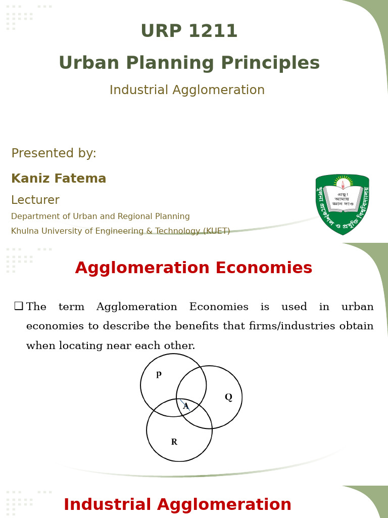 Understanding Industrial Agglomeration | PDF | Materials