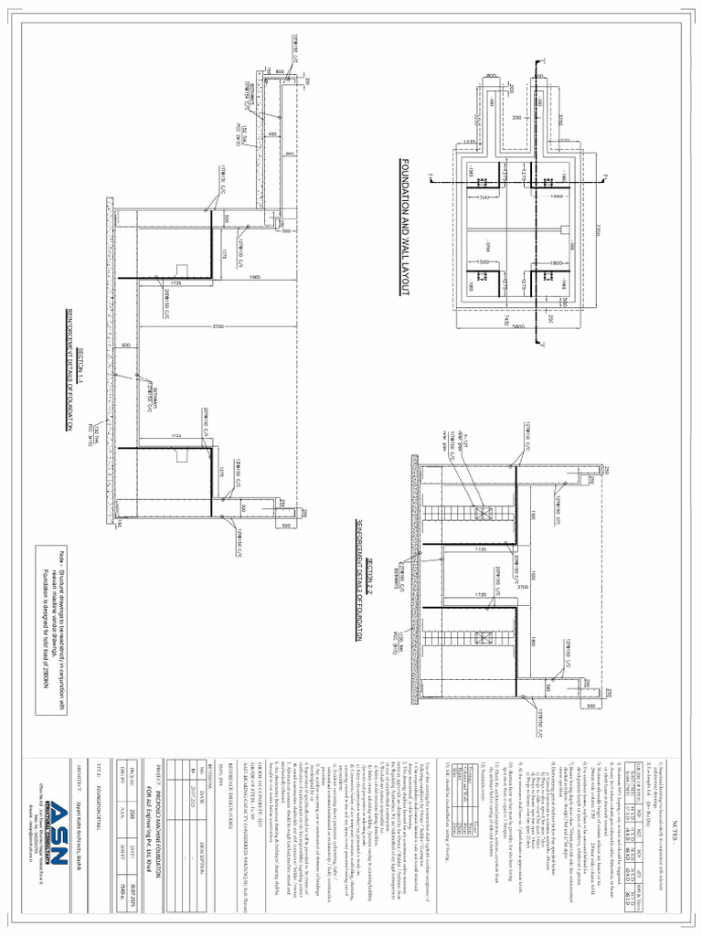 RCC 3 Machine Foundation | PDF