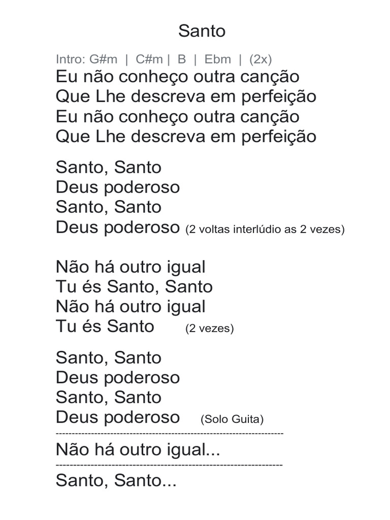 Letra da Canção 