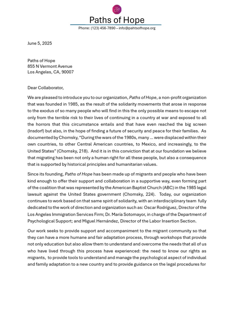 Paths of Hope: Supporting Migrants' Rights | PDF | Immigration ...