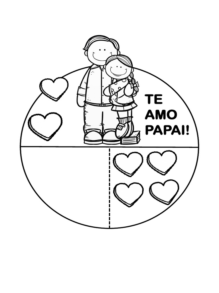 Atividade de Corte e Colagem Dia Do Pai | PDF