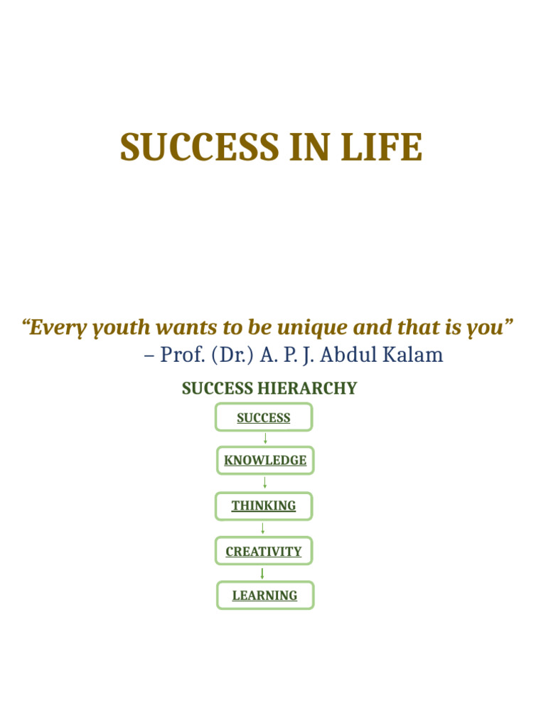 Success in Life | PDF