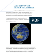 El Año Nuevo y Los Movimientos de La Tierra